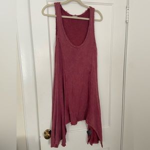 Asymmetrical woven dress